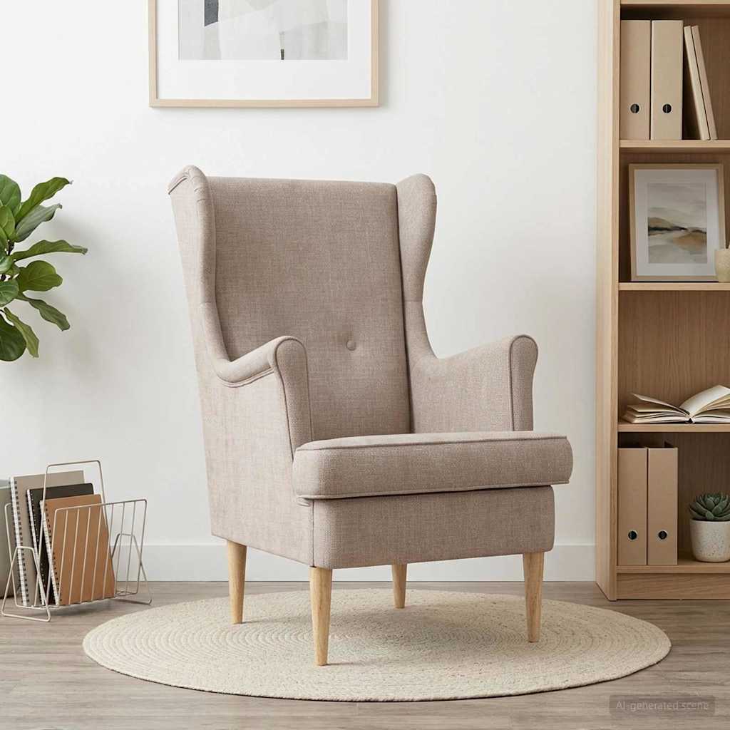 Vidaxl fauteuil beige ares