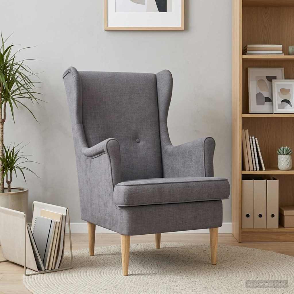 Vidaxl fauteuil lichtgrijs ares