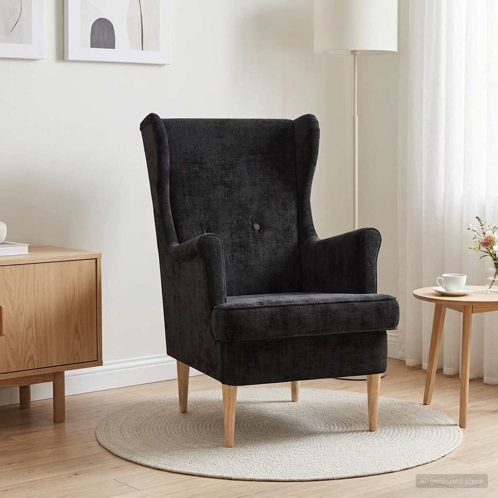 Vidaxl fauteuil zwart ares