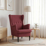 Vidaxl fauteuil wijnrood stof