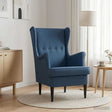 Vidaxl fauteuil blauw stof