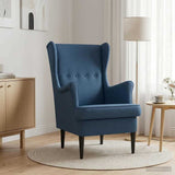 Vidaxl fauteuil blauw stof