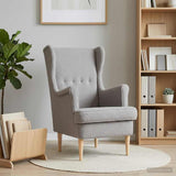 Vidaxl fauteuil lichtgrijs bouclé