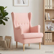 Vidaxl fauteuil roze bouclé