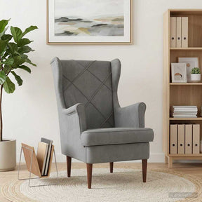 Vidaxl fauteuil donkergrijs fluweel
