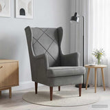 Vidaxl fauteuil donkergrijs fluweel