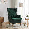 Vidaxl fauteuil donkergroen fluweel