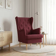 Vidaxl fauteuil wijnrood stof