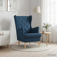 Vidaxl fauteuil blauw stof