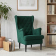 Vidaxl fauteuil donkergroen fluweel