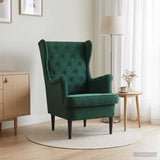 Vidaxl fauteuil donkergroen fluweel