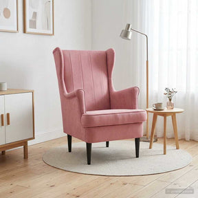 Vidaxl fauteuil roze fluweel