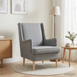 Vidaxl fauteuil lichtgrijs stof