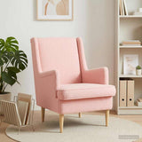 Vidaxl fauteuil roze bouclé
