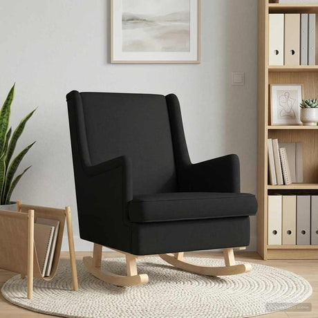 Vidaxl schommelstoel zwart 62 x 80 x 85 cm stof