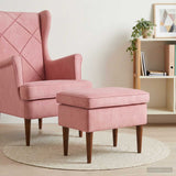 Vidaxl voetenbank roze 55 x 35 x 41 cm fluweel