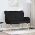 Vidaxl 2-zits sofa zwart 115 x 61 x 87 cm stof