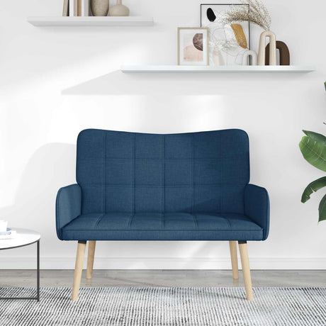 Vidaxl 2-zits sofa blauw 115 x 61 x 87 cm stof