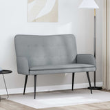 Vidaxl 2-zits sofa lichtgrijs 115 x 61 x 87 cm stof