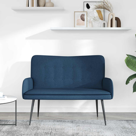 Vidaxl 2-zits sofa blauw 115 x 61 x 87 cm stof