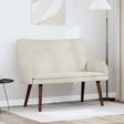 Vidaxl 2-zits sofa crèmekleurig 115 x 61 x 87 cm fluweel