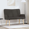 Vidaxl 2-zits sofa donkergrijs 115 x 61 x 87 cm bouclé