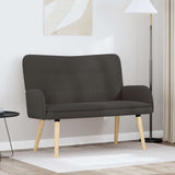 Vidaxl 2-zits sofa donkergrijs 115 x 61 x 87 cm bouclé