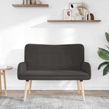 Vidaxl 2-zits sofa donkergrijs 115 x 61 x 87 cm bouclé