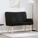 Vidaxl 2-zits sofa zwart 115 x 61 x 87 cm bouclé