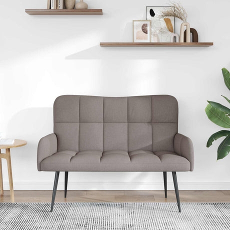 Vidaxl 2-zits sofa taupe 115 x 61 x 87 cm stof