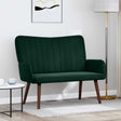 Vidaxl 2-zits sofa donkergroen 115 x 61 x 87 cm fluweel