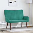 Vidaxl 2-zits sofa turquoise 115 x 61 x 87 cm fluweel
