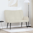 Vidaxl 2-zits sofa crèmekleurig 115 x 61 x 87 cm fluweel