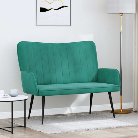 Vidaxl 2-zits sofa turquoise 115 x 61 x 87 cm fluweel