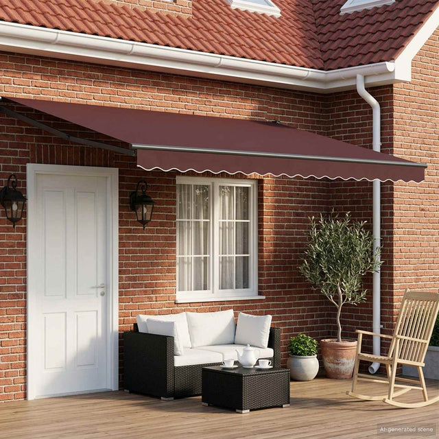 Vidaxl elektrisch uittrekbaar zonnescherm 4 × 3 m