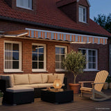 Vidaxl handmatige luifelhouder met led's 3,5 x 2,5 m