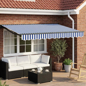 Vidaxl handmatige luifelhouder met led's 3 x 2,5 m
