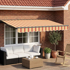 Vidaxl handmatige luifelhouder met led's 3 x 2,5 m