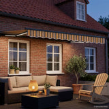 Vidaxl handmatige luifelhouder met led's 3 x 2,5 m