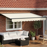Vidaxl handmatige luifelhouder met led's 3,5 x 2,5 m