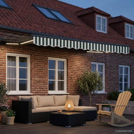 Vidaxl elektrisch uittrekbaar zonnescherm 3,5 x 2,5 m