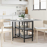 Vidaxl eettafel 122 x 80 x 76,5 cm bewerkt hout grijs sonoma