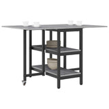 Vidaxl eettafel 122 x 80 x 76,5 cm bewerkt hout grijs sonoma