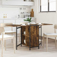 Vidaxl eettafel 144 x 60 x 75 cm bewerkt hout gerookt eiken