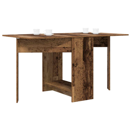 Vidaxl eettafel 138 x 70 x 73,5 cm bewerkt hout oud hout rechthoekig