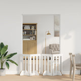 Vidaxl opvouwbaar huisdierhek 4 st hoogglans wit 201 x 38 x 70 cm