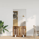 Vidaxl opvouwbaar huisdierhek 2 st eikenhout 100,5 x 38 x 70 cm