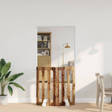 Vidaxl opvouwbaar huisdierhek 2 st eikenhout 100,5 x 38 x 90 cm