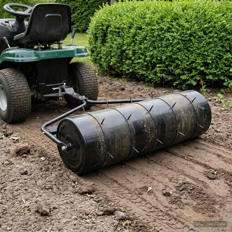 Vidaxl trekbare tuinrol met beluchtingsklemmen ø 30 x 90 cm staal