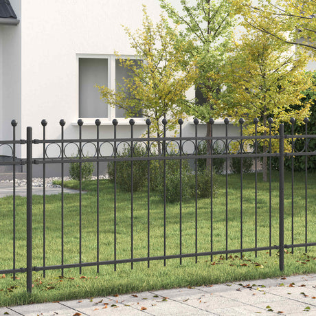 Vidaxl ringhek tilburg 200 x 150 cm gepoedercoat staal zwart